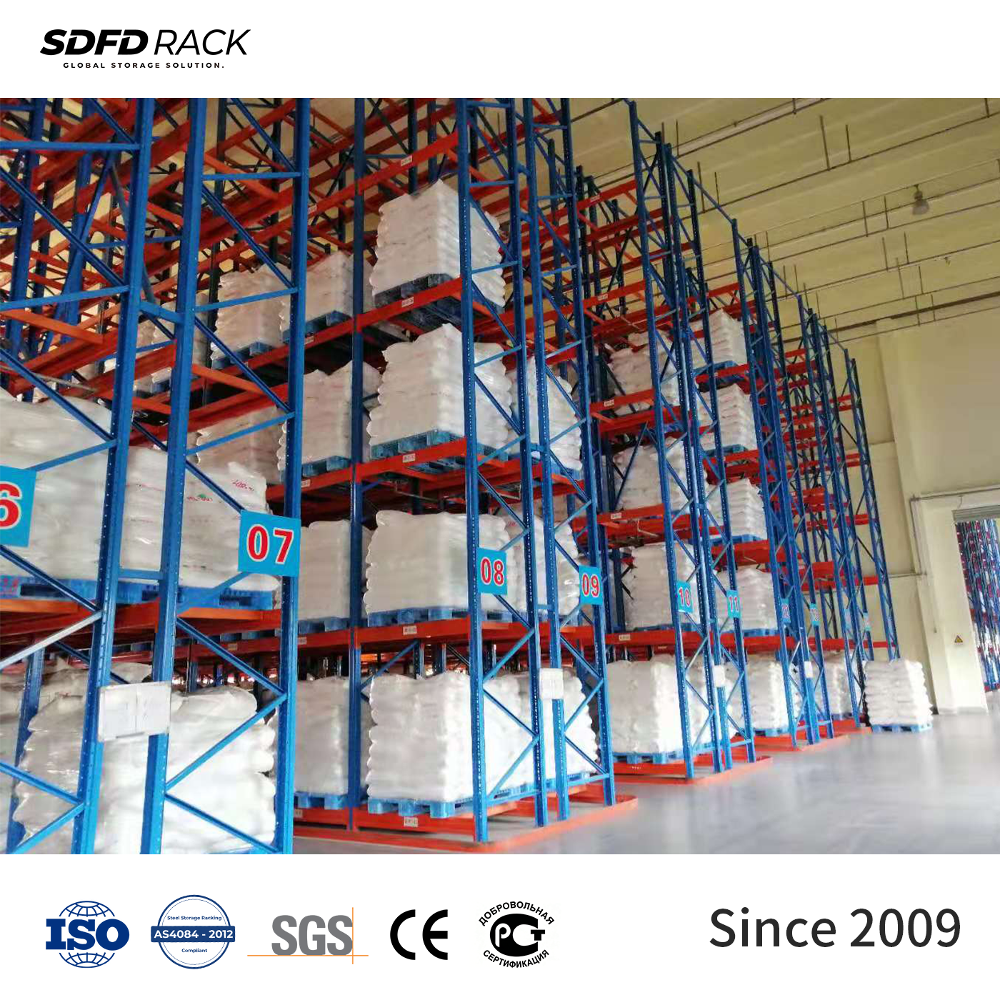 Warehouse VNA Pallet Racking System Narrow Aisle Rack Heavy Duty Steel Storage Shelves Industrial CE Certified Adjustable