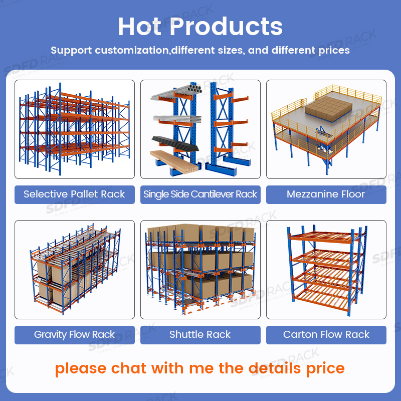 Free-Standing Mezzanine Racks Steel Adjustable 2-Tier Warehouse Manufacturing Plant Storage Racking System