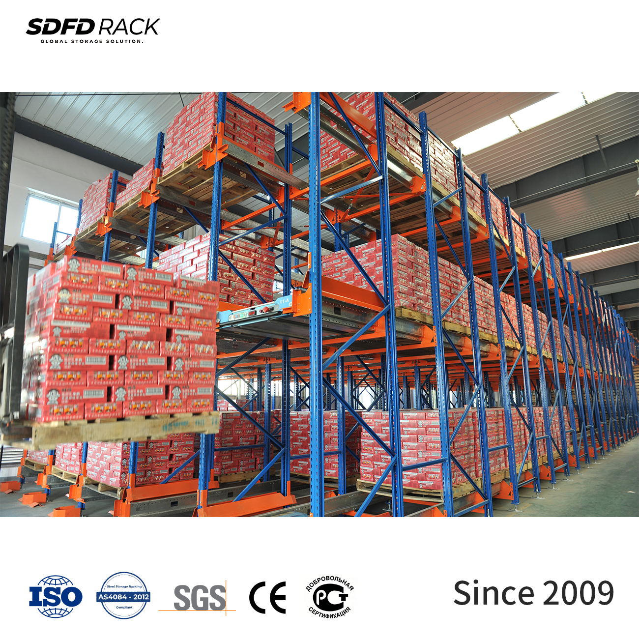 High Quality Automatic Warehouse Pallet Radio Shuttle Racking System Multi-Level Shuttle Rack for Cold Room Industrial Storage