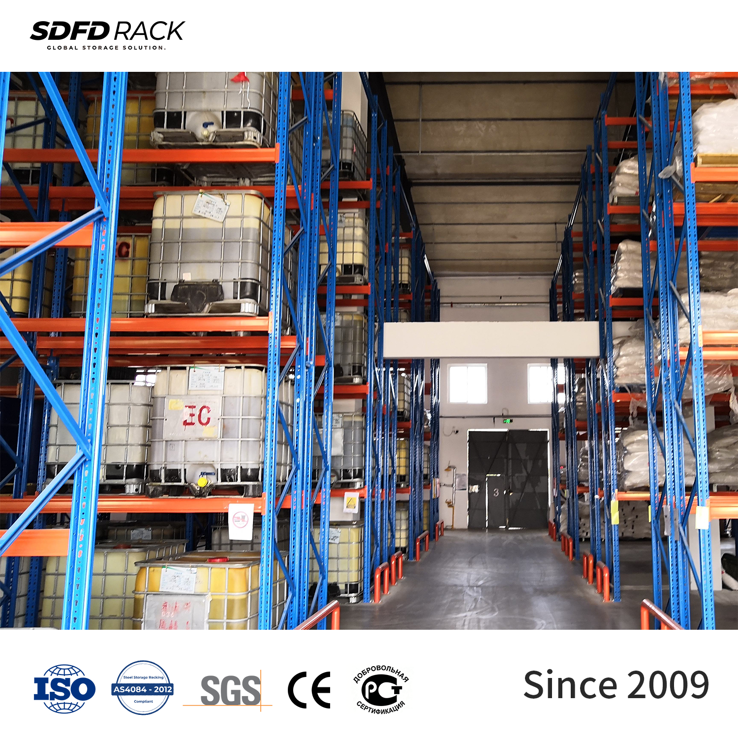 Heavy Duty Warehouse Storage Metal Rack Selective Teardrop Pallet Rack for Tire Oil Drum Food Cold Room Warehouse Cargo Storage