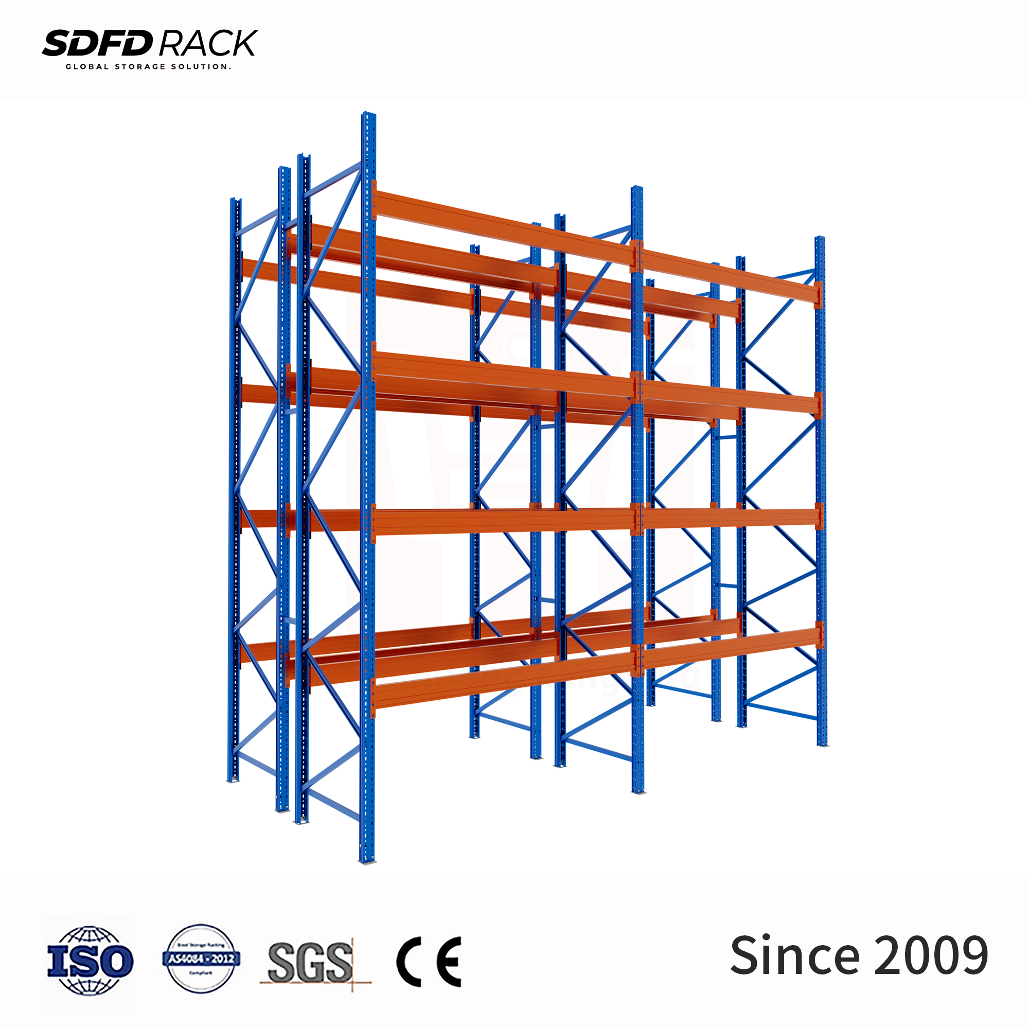 5 Layer High Quality Heavy Duty Rack Steel Pallet Racking Industrial Durable Warehouse Storage Racks