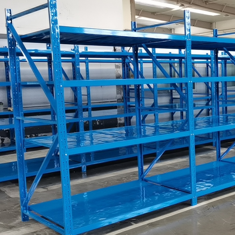 Medium Duty 5 Layer Durable Cold Rolled Steel Adjustable Shelving Racks Powder Coating Quick Assembly Customizable Dimensions