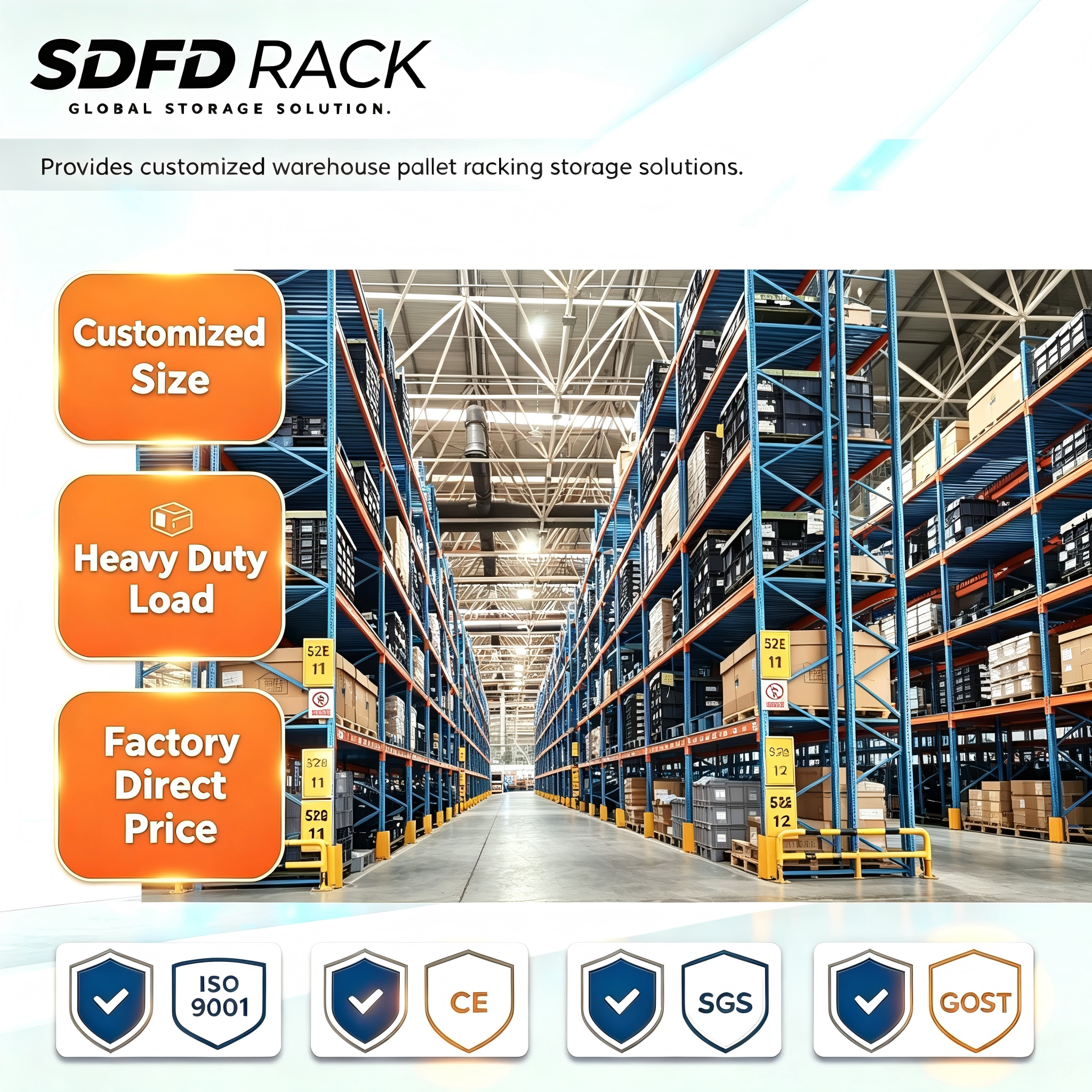 Heavy Duty Selective Pallet Racking 1000kg Pallet Rack Industrial Warehouse Pallet Racking Pallet Rack China