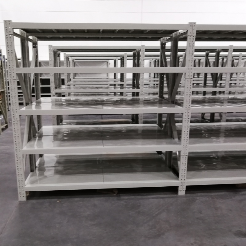 Medium Duty 5 Layer Durable Cold Rolled Steel Adjustable Shelving Racks Powder Coating Quick Assembly Customizable Dimensions