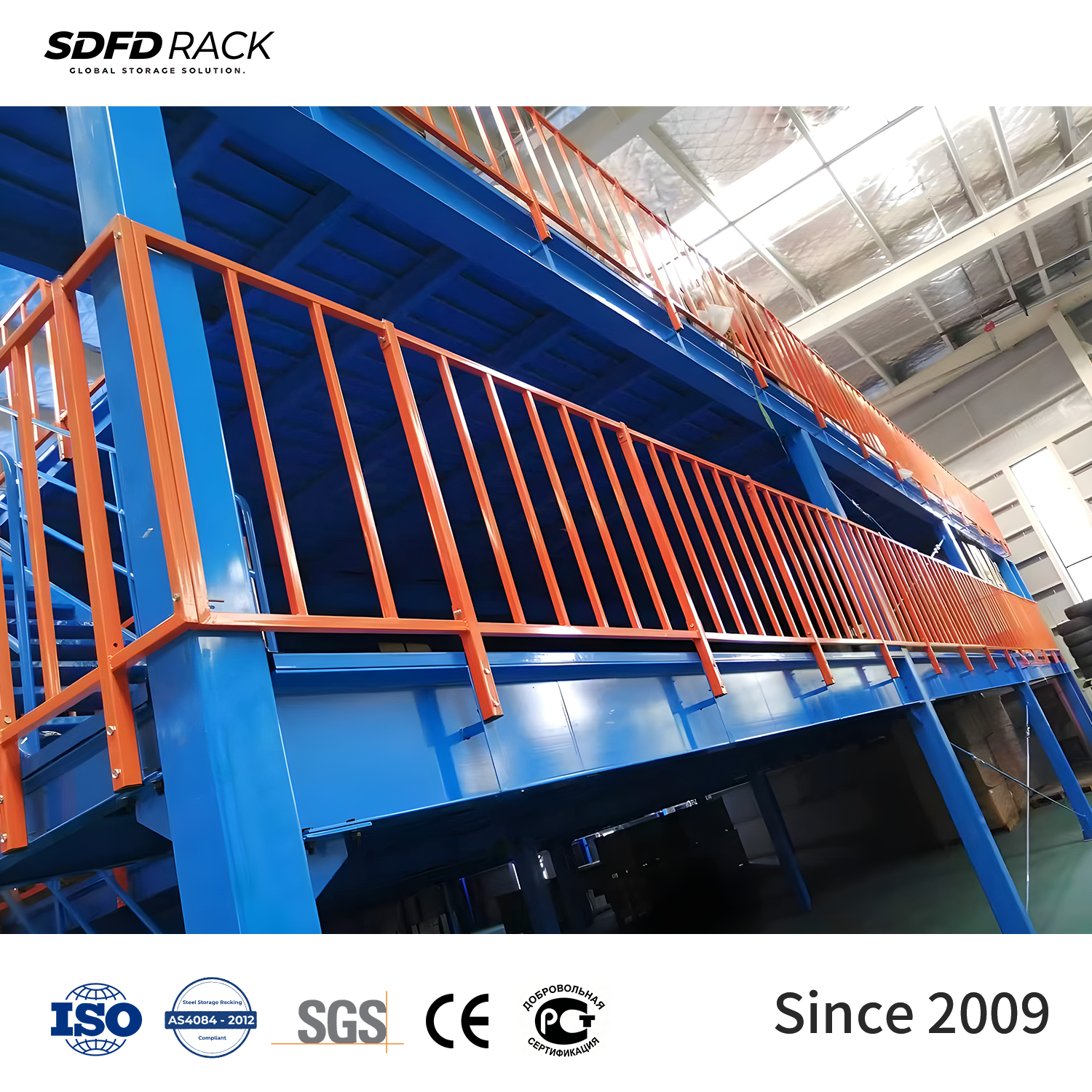 Warehouse Steel Structure Mezzanine Floor Multi-Layer Loft Platform Heavy Duty Storage Shelf Industrial Mezzanine Racking System
