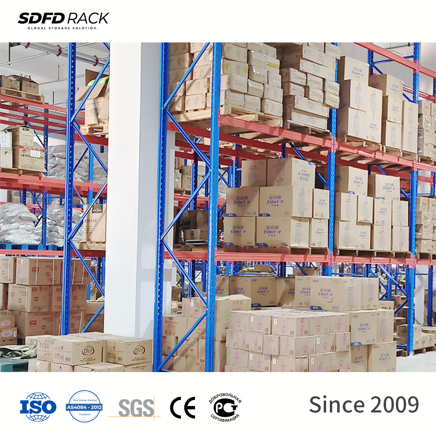 High Quality Warehouse Pallet Racking System Metal Storage Shelf Custom Design Heavy Duty Industrial Steel Selective Pallet Rack