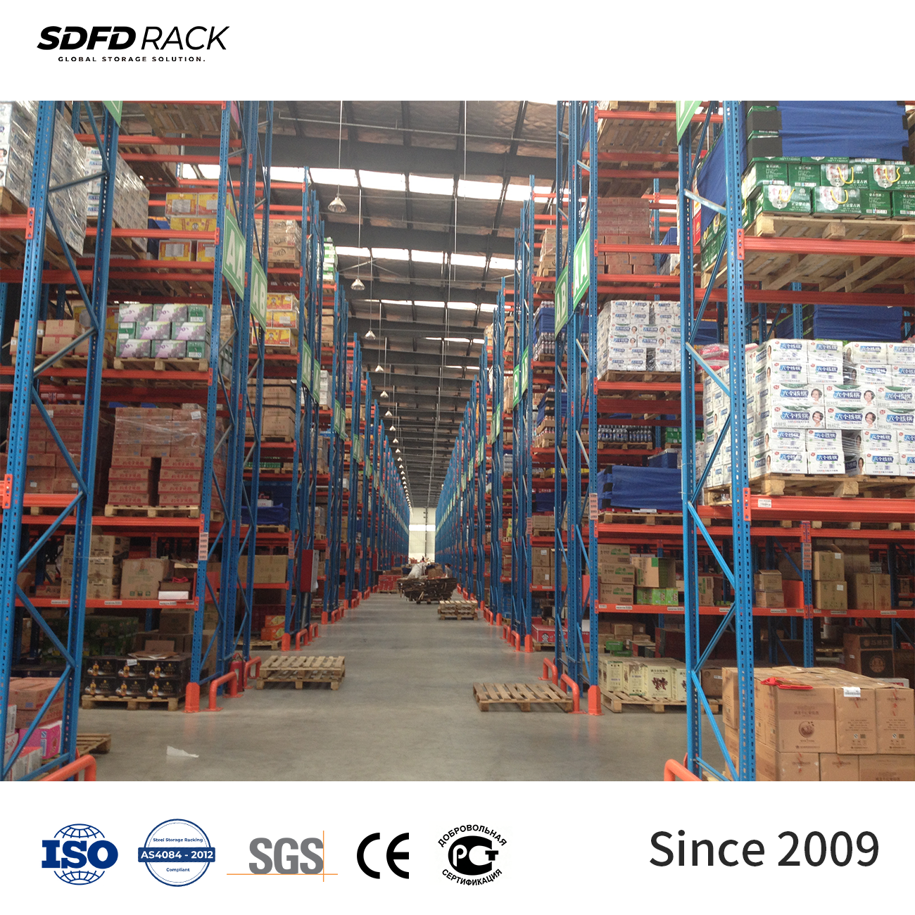 Factory Direct Selective Pallet Rack Heavy Duty Industrial Warehouse 1000-3000kg Load Capacity Cold Room Pallet Racking System