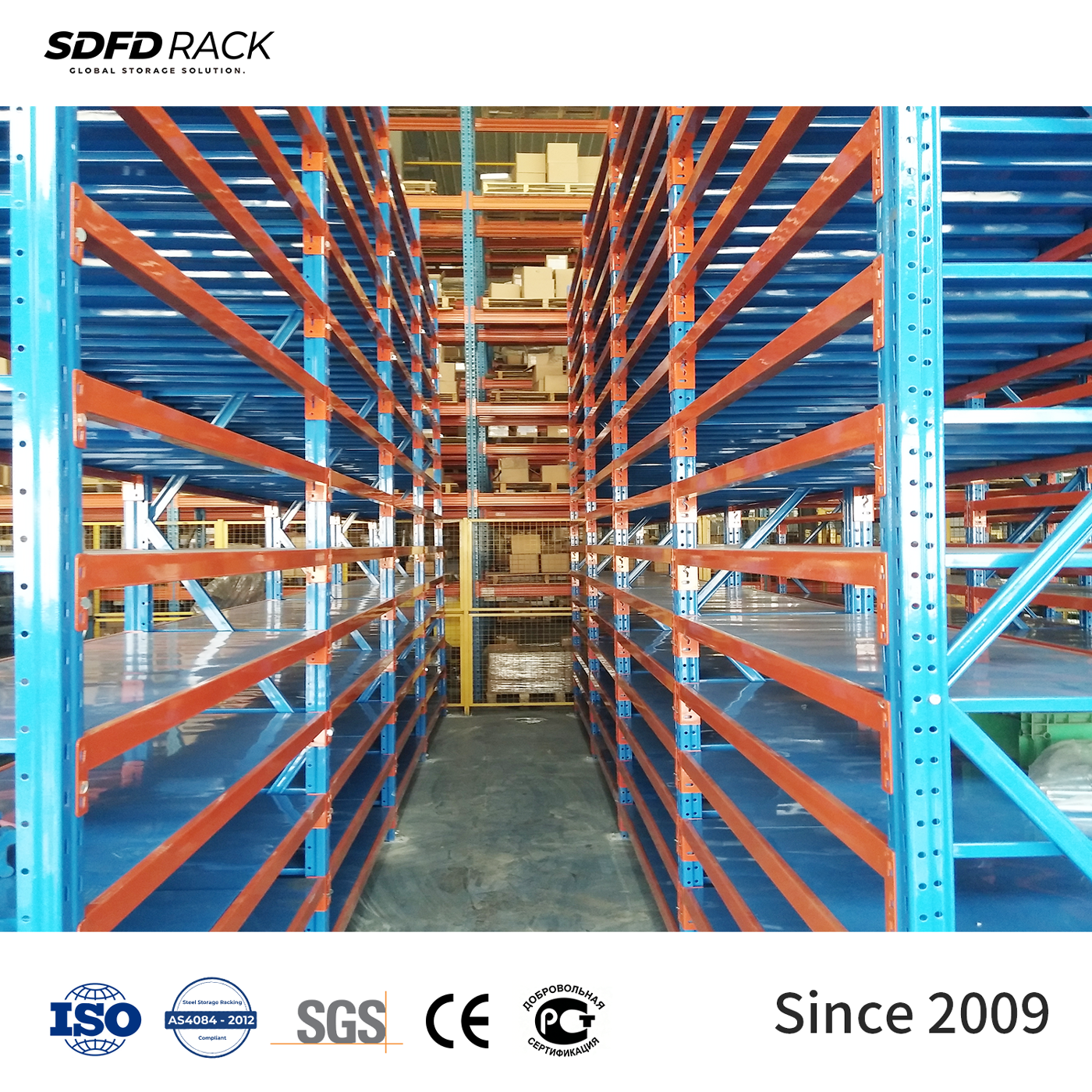 Multifunctional Industrial Heavy Duty Warehouse Rack Durable Metal/Steel Storage Shelf Certified & Low Priced Manufactured China
