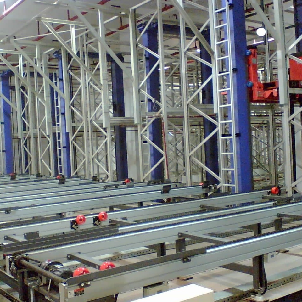 ASRS Pallet Rack System New Energy Automated Storage Retrieval System Customized Industrial Racks Warehouse Smart Robot Shelf