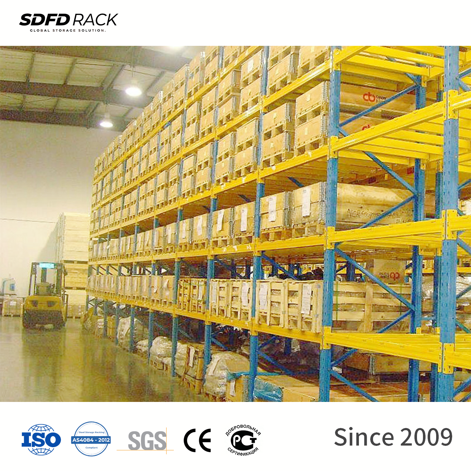 Durable Heavy Duty Steel Rack with High Load Capacity (800kg-3000kg)-Industrial Use for Manufacturing & Logistics
