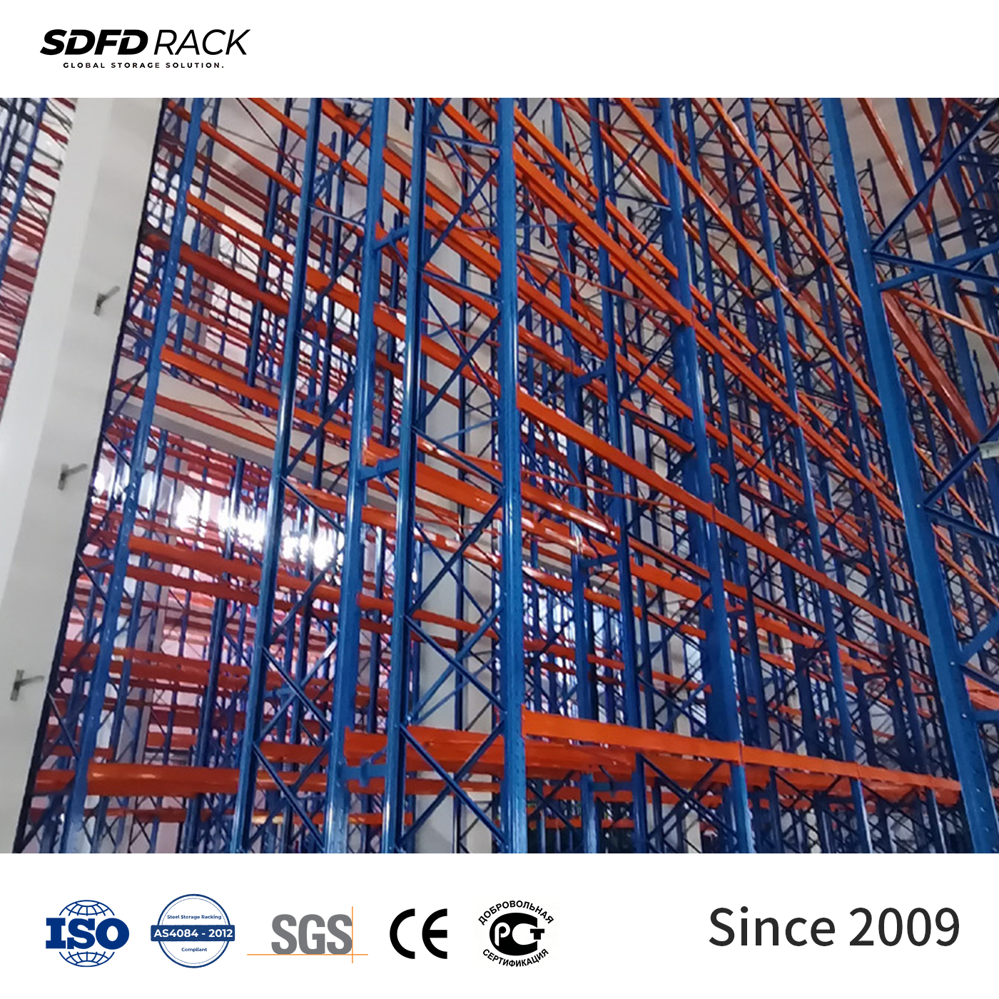 Durable Stable 5 Layer Narrow Aisle Warehouse Storage Rack Heavy Duty Selective Bolted Assemble Industrial Steel VNA Pallet Rack