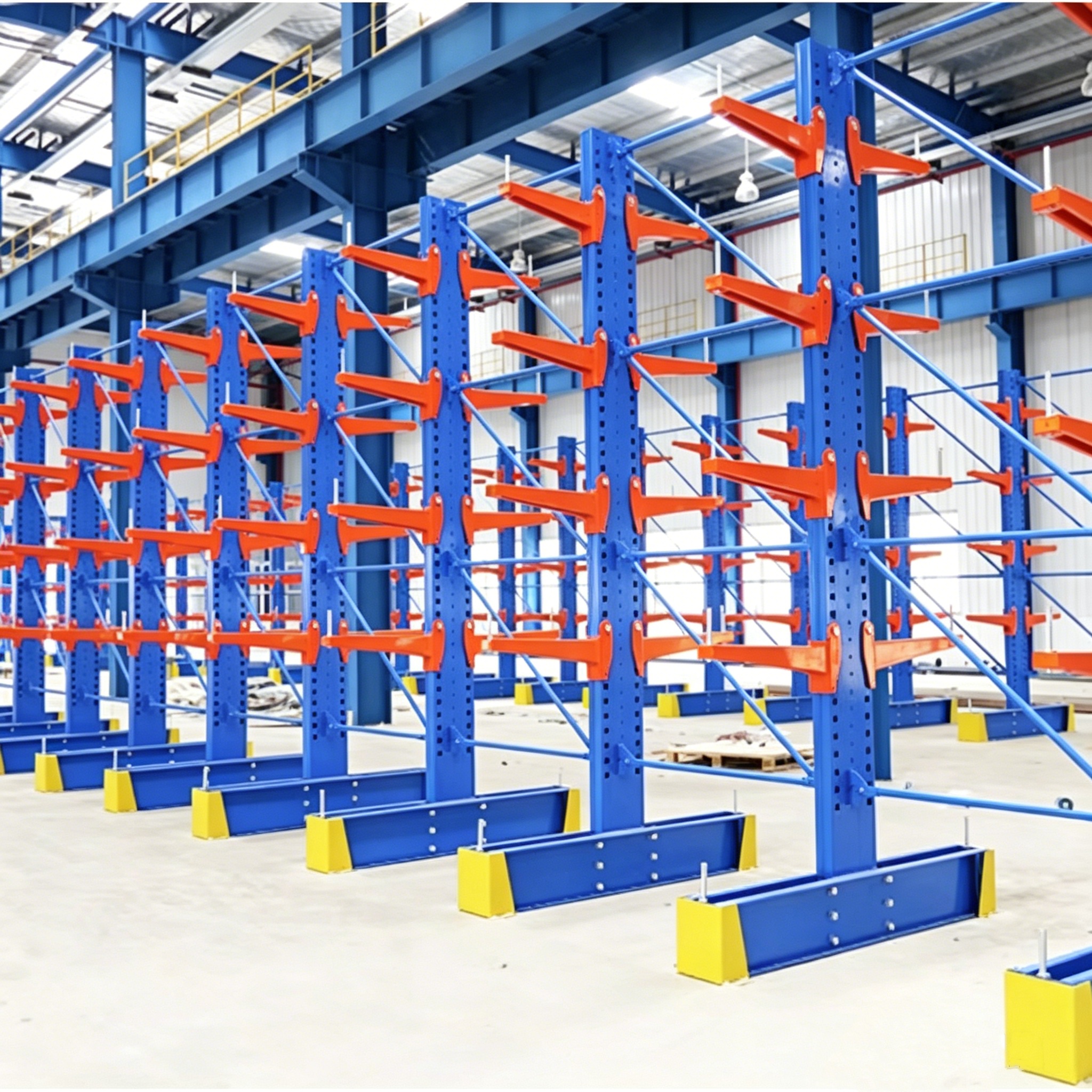 Heavy Duty Cantilever Racks Industriales Storage Metal Structure Double Side Cantilever Racking for Steel Pipes