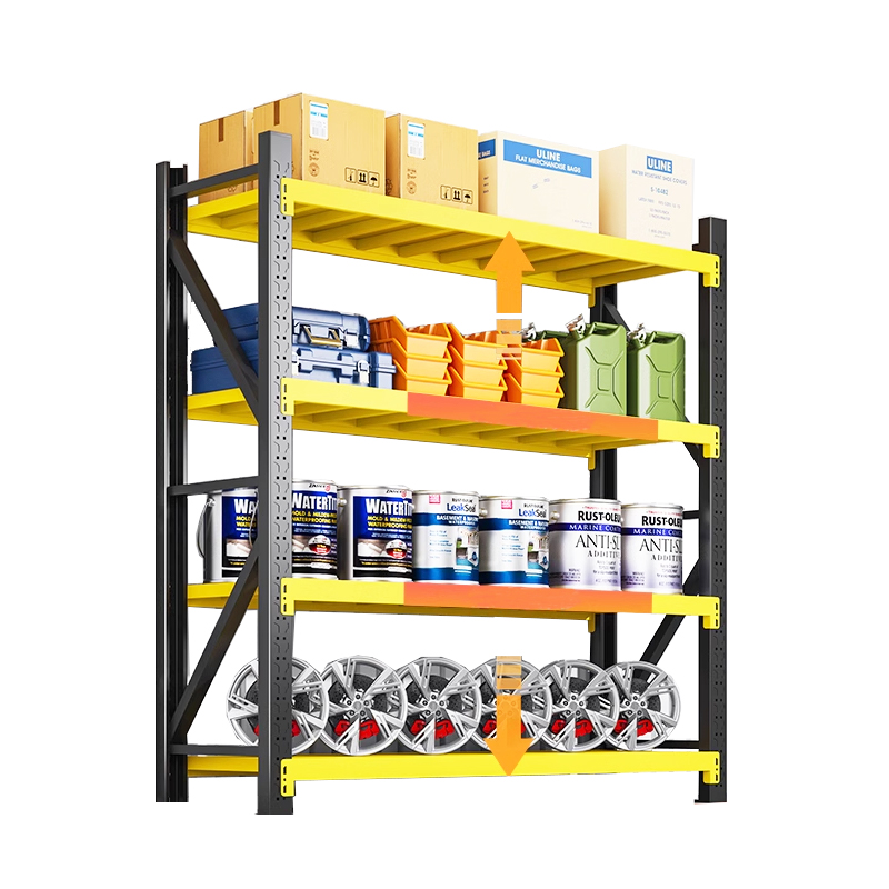 Store Shelves Cold Rolled Steel 5 Tier Garage Shelving Units Corrosion Protection Powder Coated Freestanding Warehouse Rack