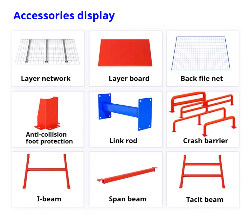 Pallet Racking Systems Steel Storage Shelves Beam-Type Heavy-Duty Warehouse Racks Large Thickened Assembled
