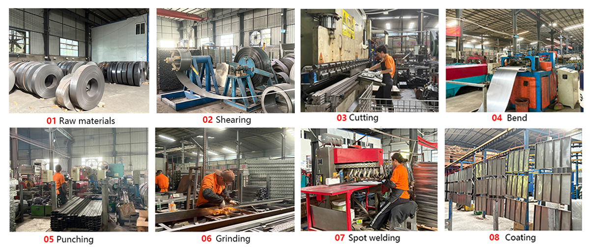 Racking production process chart