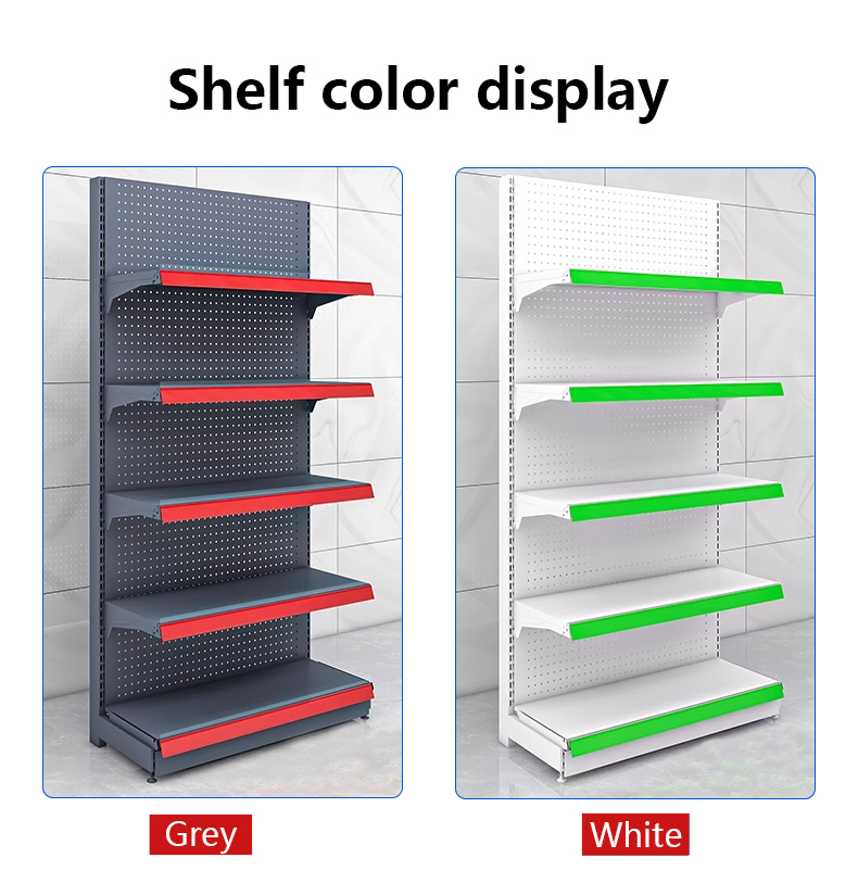 Wholesale Supermarket Shelf Display Rack Single-Double Board Shelf for Stationery Store Convenience Store
