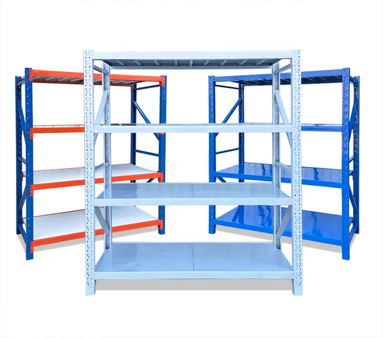 Steel Racking Multi-level No-Screw Assembly Butterfly Hole Shelf Rack Storage Thickened Custom Colour Industrial Rack