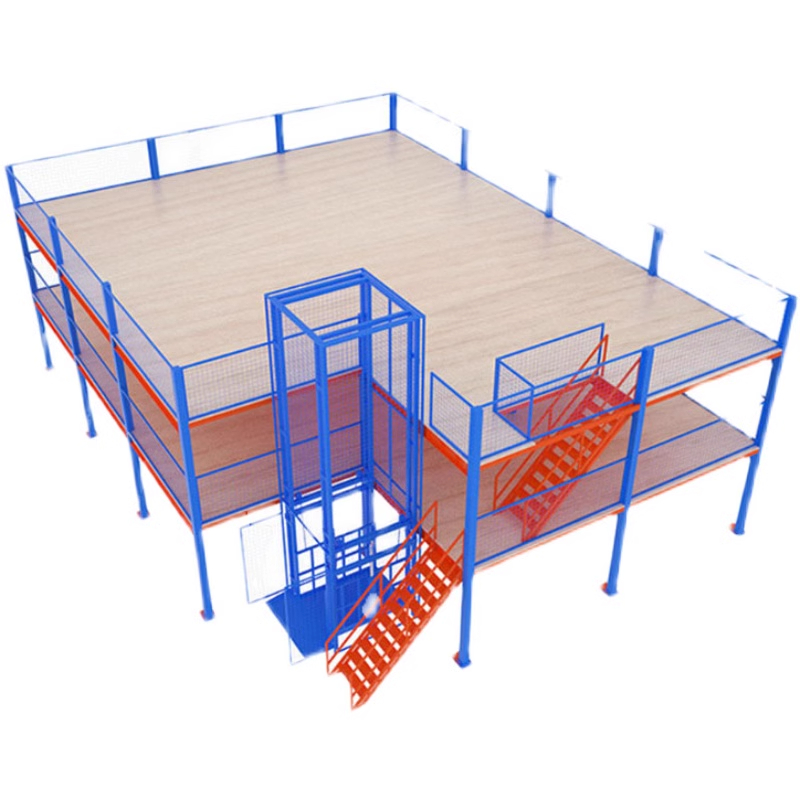 Mezzanine Shelves Efficient Store Storage Metallic Steel Mezzanine Cold-rolled Steel  Warehouse Industrial