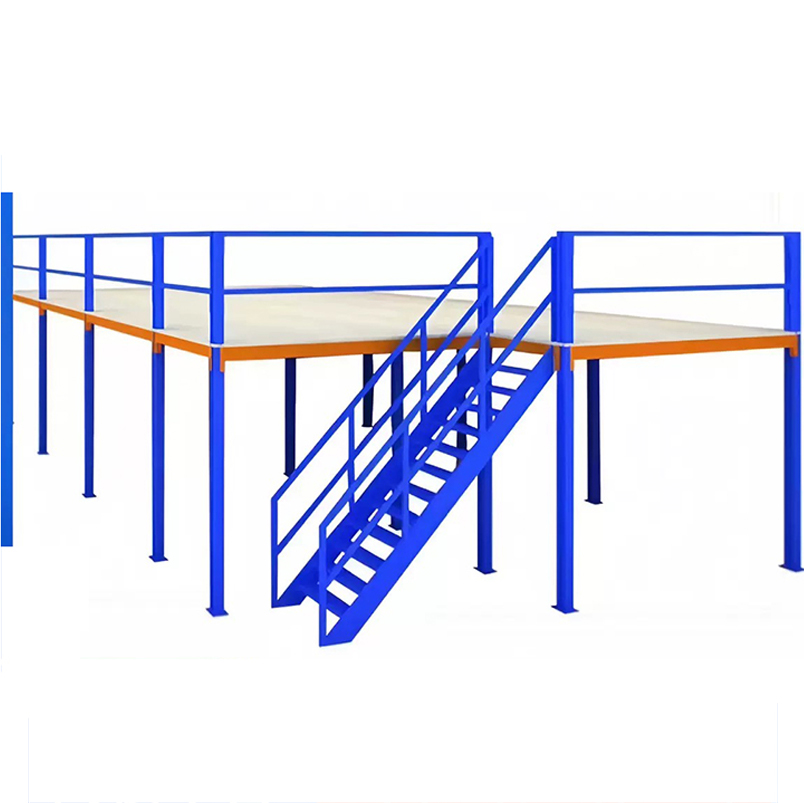 5 Layer Metal Thickened Mezzanine Racking System Anti-Rust Corrosion Protection 500kg/sqm Load Capacity for Industrial Warehouse