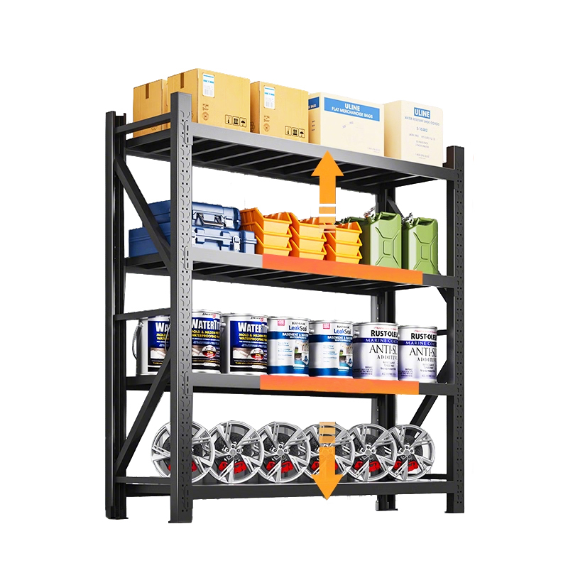 Stacking Racks & Shelves Metal 4/5 Layer High Rust Prevention Adjustable Display Shelves for Warehouse Storage