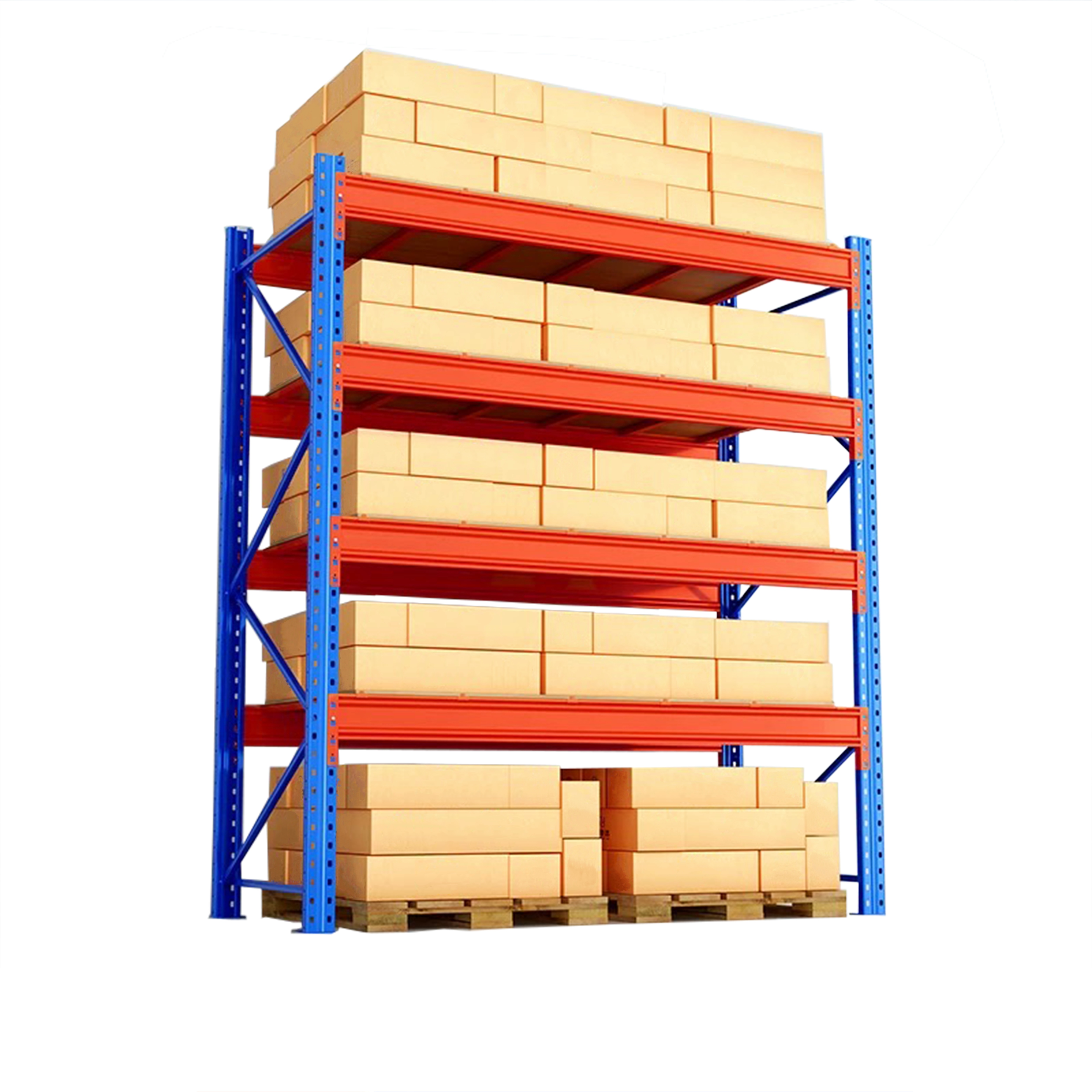 Heavy-duty Shelf Warehouse Pallet Racking Thickened Multi-Layer Customized Size Large Beams Stacking Racks & Shelves