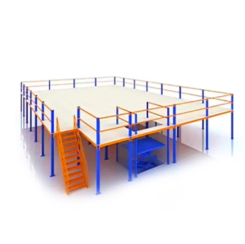 Mezzanine Racking System Metal Anti-rust Foldable Customizable Durable Multi-level Industrial Warehouse Storage