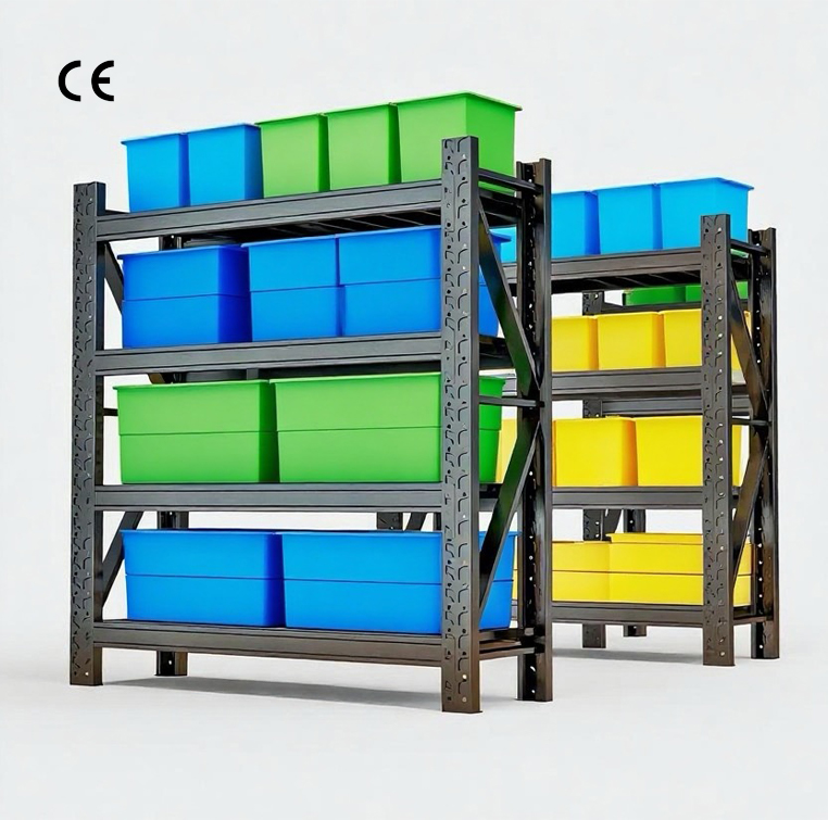 Multi-Layer Heavy Storage Rack Steel Basement Adjustable Display Shelf Warehouse Industrial Goods Shelves Adjustable