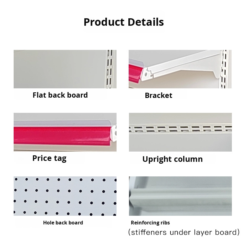 Wholesale Light Duty Single-Sided Multi-Layer Metal Supermarket Shelf Display Rack Assembled Corrosion Protection for