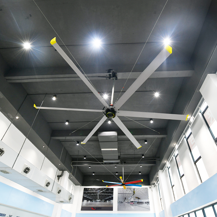 JULAI High Air Volume 13ft 4m Large Industrial HVLS Fan Low Noise Giant Ceiling Fan For Factory Cooling