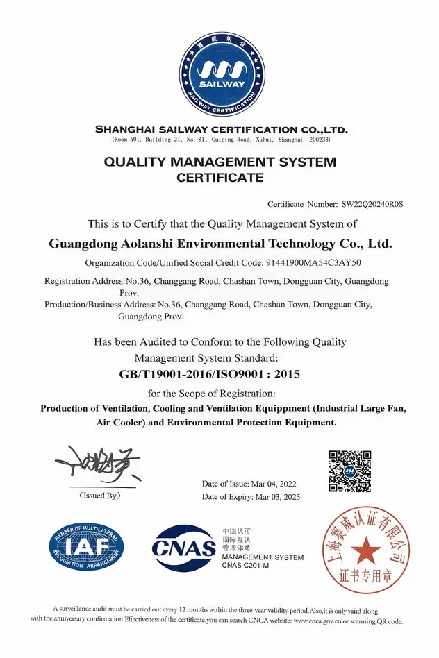 ISO Certificate