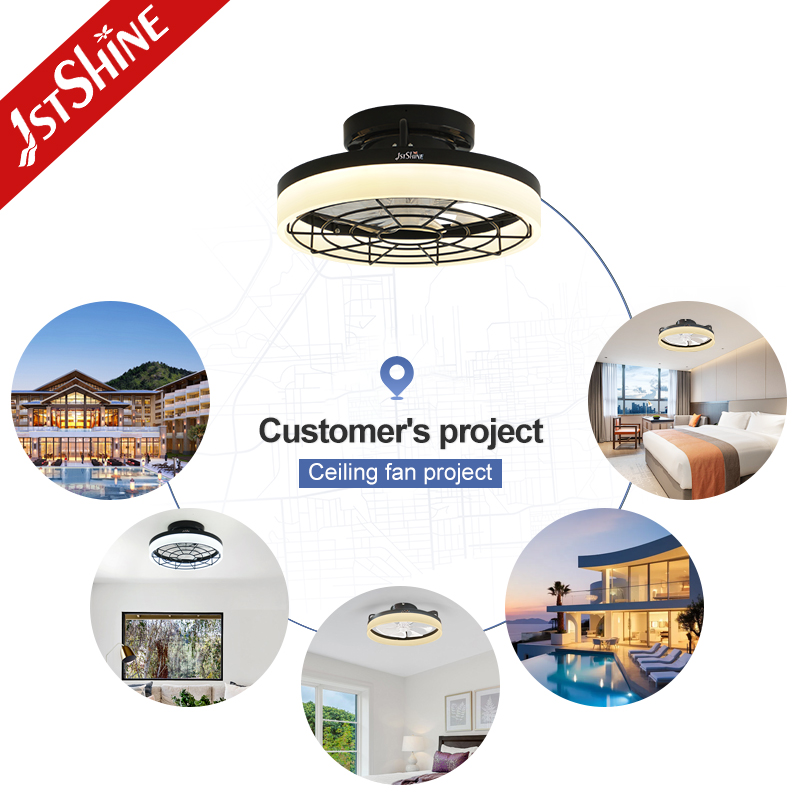 1stshine LED Ceiling Fan 6 Speeds DC Motor Energy Saving Smart Reversible Ceiling Fans