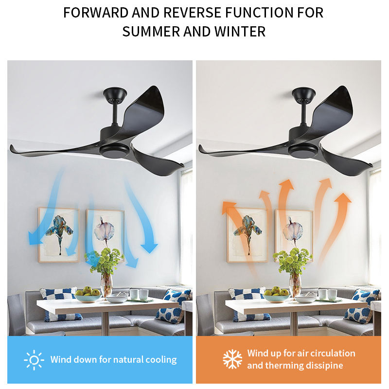 Durable Concealed Plastic ABS Blades Ceiling Fan Without Light Sleek Low-Profile Design with Energy Efficient &amp; Quiet Operation