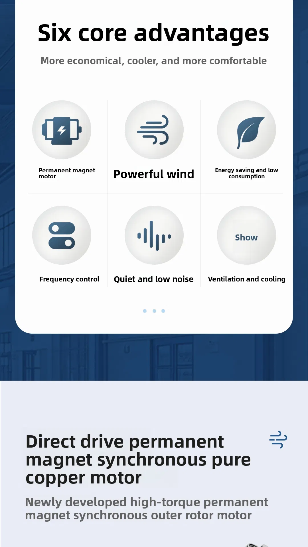 New Easy Installation Smart Quiet Industrial Ceiling Fan with Online Support for School Gym