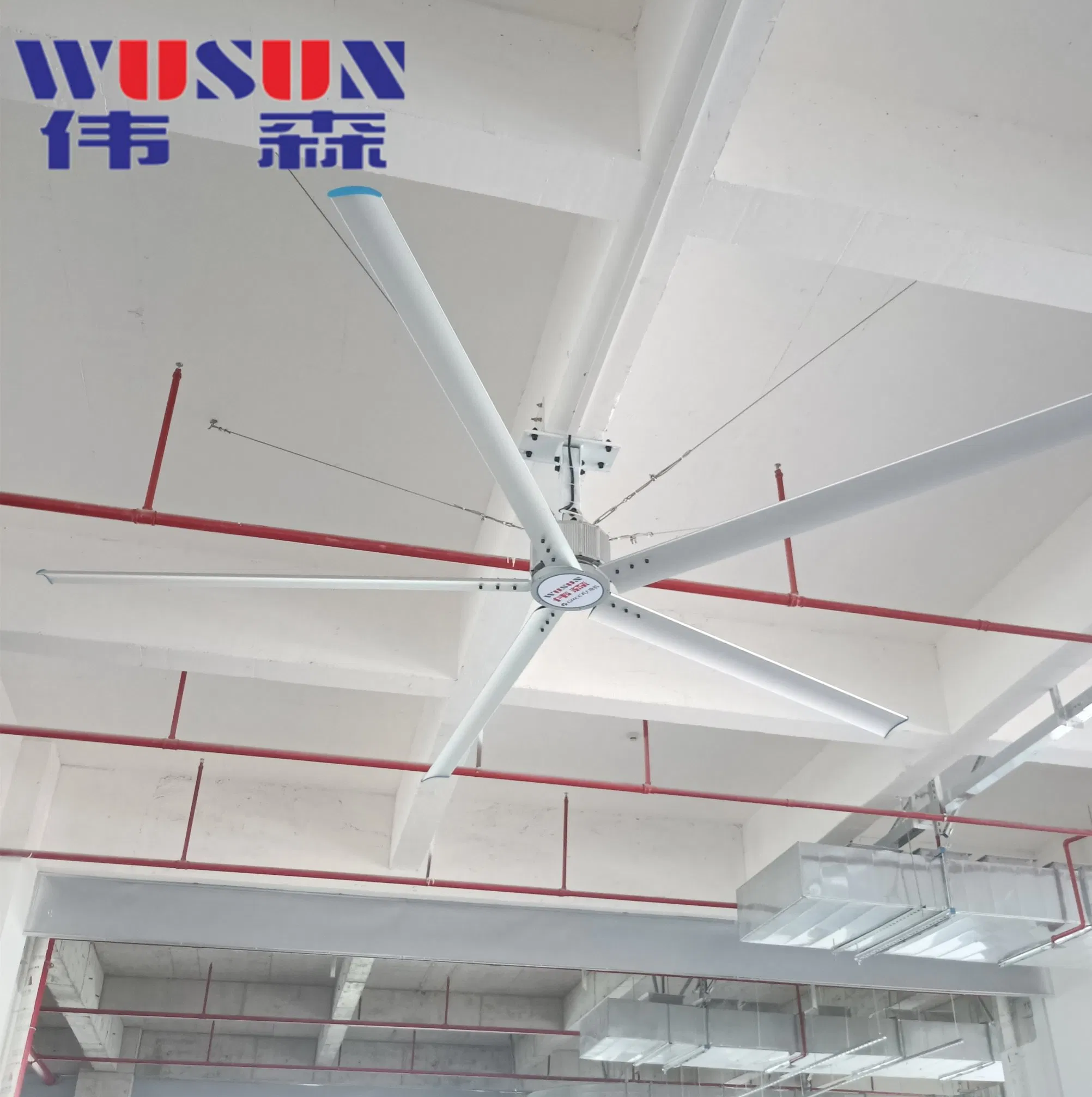 Energy-Saving 20FT Industrial Hvls Ceiling Fan with Pmsm Gearless Motor - Big Commercial Fan for Efficient Airflow