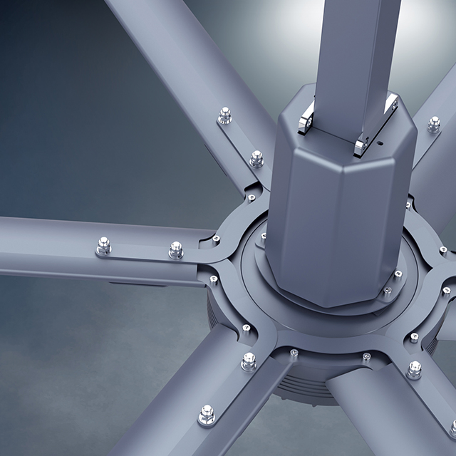 Luxury Outdoor Ceiling Fan with Controller, Aluminum Magnesium Alloy 7.3m