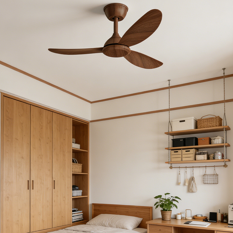 Full Copper Motor 6 Speed DC Inverter Ceiling Fan with Straight Blades Energy Saving Quiet Operation Home Office Use