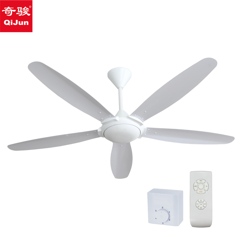 Modern Industrial Ceiling Fan CB Approved Copper Motor 5 Metal Blades with Remote Control or Regulator Control Fans