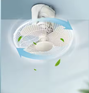 360 Degree Indoor Garage Silent Wall Mount Air Cooling Roof Fan Home Office Electric Oscillating Orbit Ceiling Fan