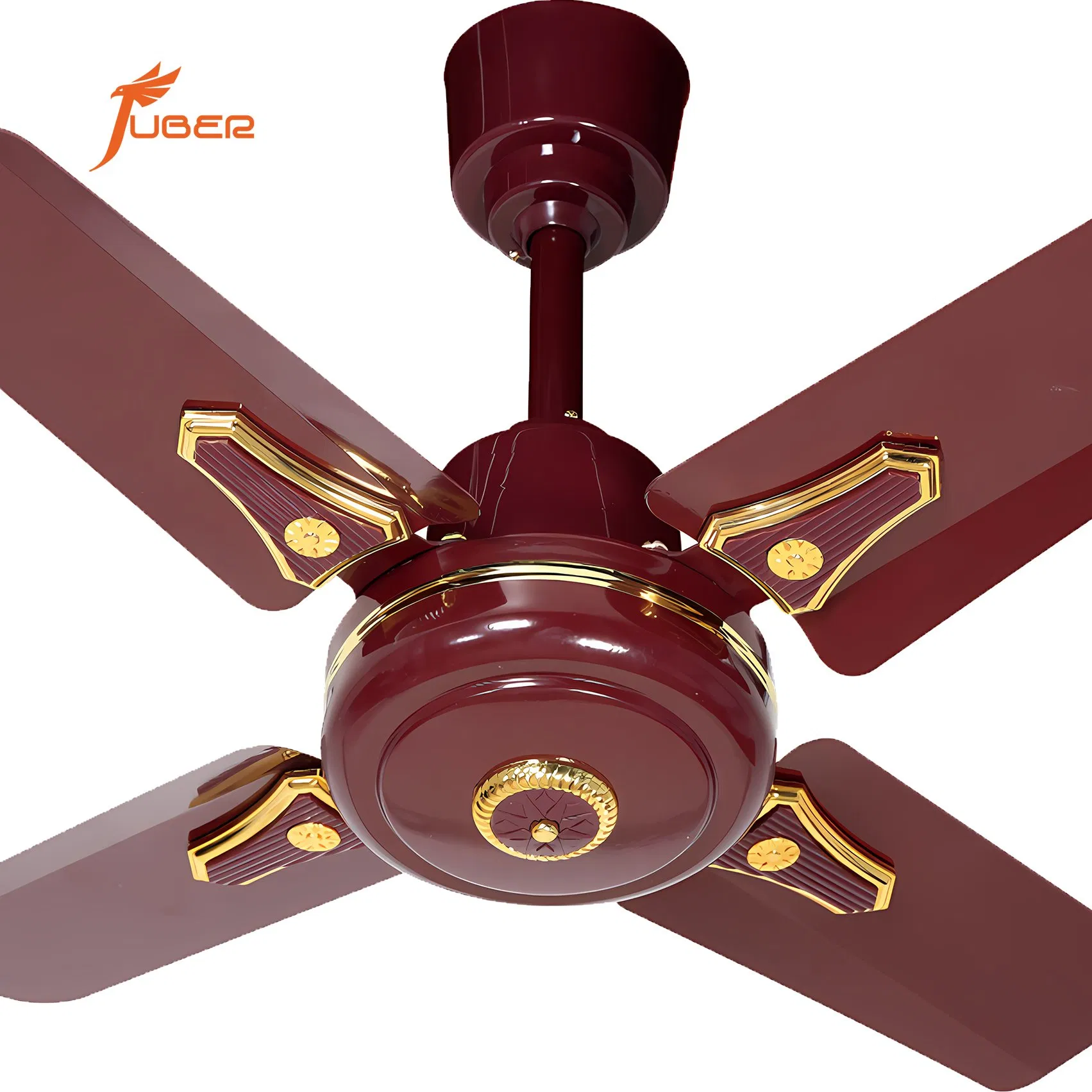 Wholesale 24 Inch Vintage Iron Four Blade Electric Smart Industrial Ceiling Fan
