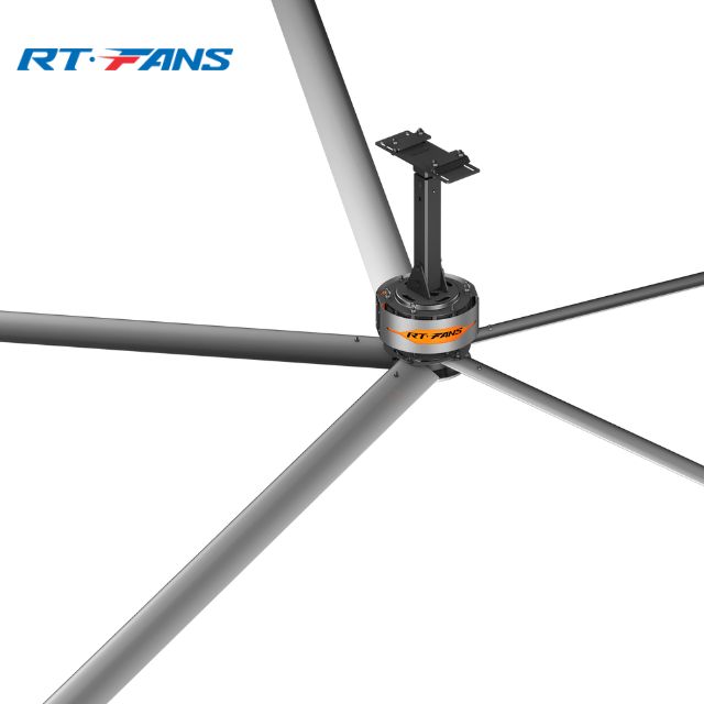 RTFANS 7.3m Industrial HVLS Ceiling Fan with Motor 15,500 M/h Airflow 220V/380V