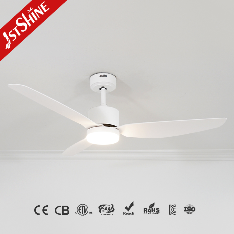 1stshine Fandelier 52 Inches ABS White Dimmable Smart Remote Control LED Ceiling Fan with Light