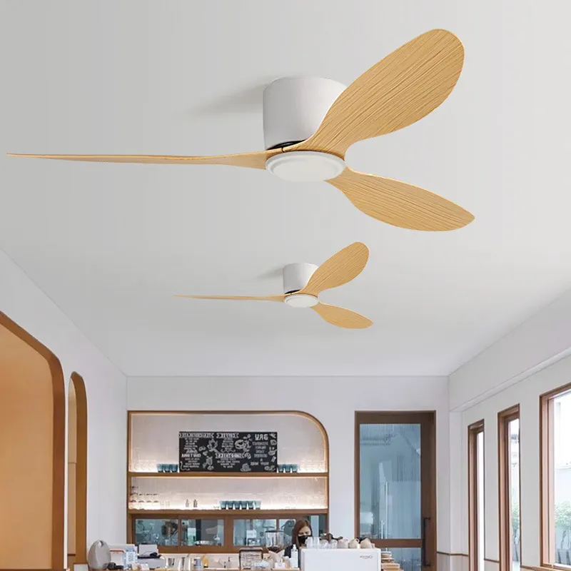 48 Inch Professional Fan Factory 3 Wood Blades Flush Mount Fan