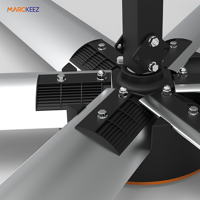 24FT 7.3m HVLS Industrial Ceiling Fan 220V Energy Saving High Volume Low Speed