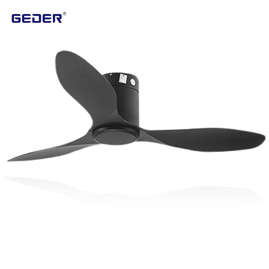 LED Ceiling Fan 48" DC Fan Light 35W Three ABS Blades LED Remote Ceiling Fan with Light