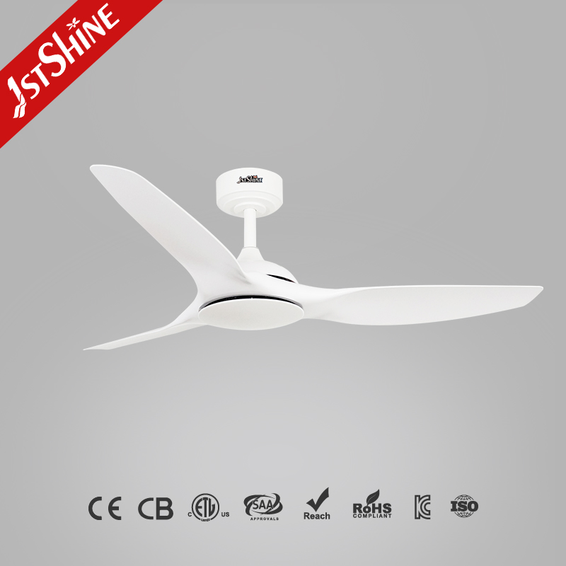 1stshine Ceiling Fan Home 52 Inches Plastic Blades White Color Smart Remote Control DC Ceiling Fan