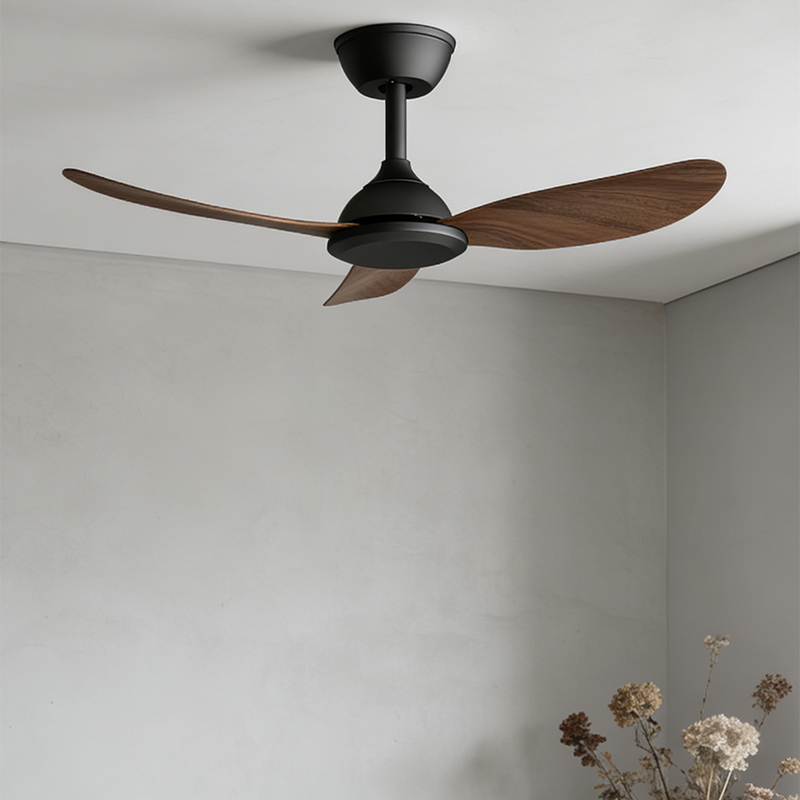 DC Copper Motor 6 Speed Ceiling Fan with Straight Blades Energy Saving Quiet Operation for Office