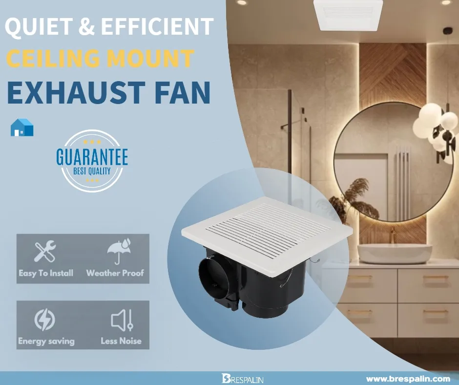 Profile Quality Modern Noise Free Low Ceiling Duct Fan for Commercial Use