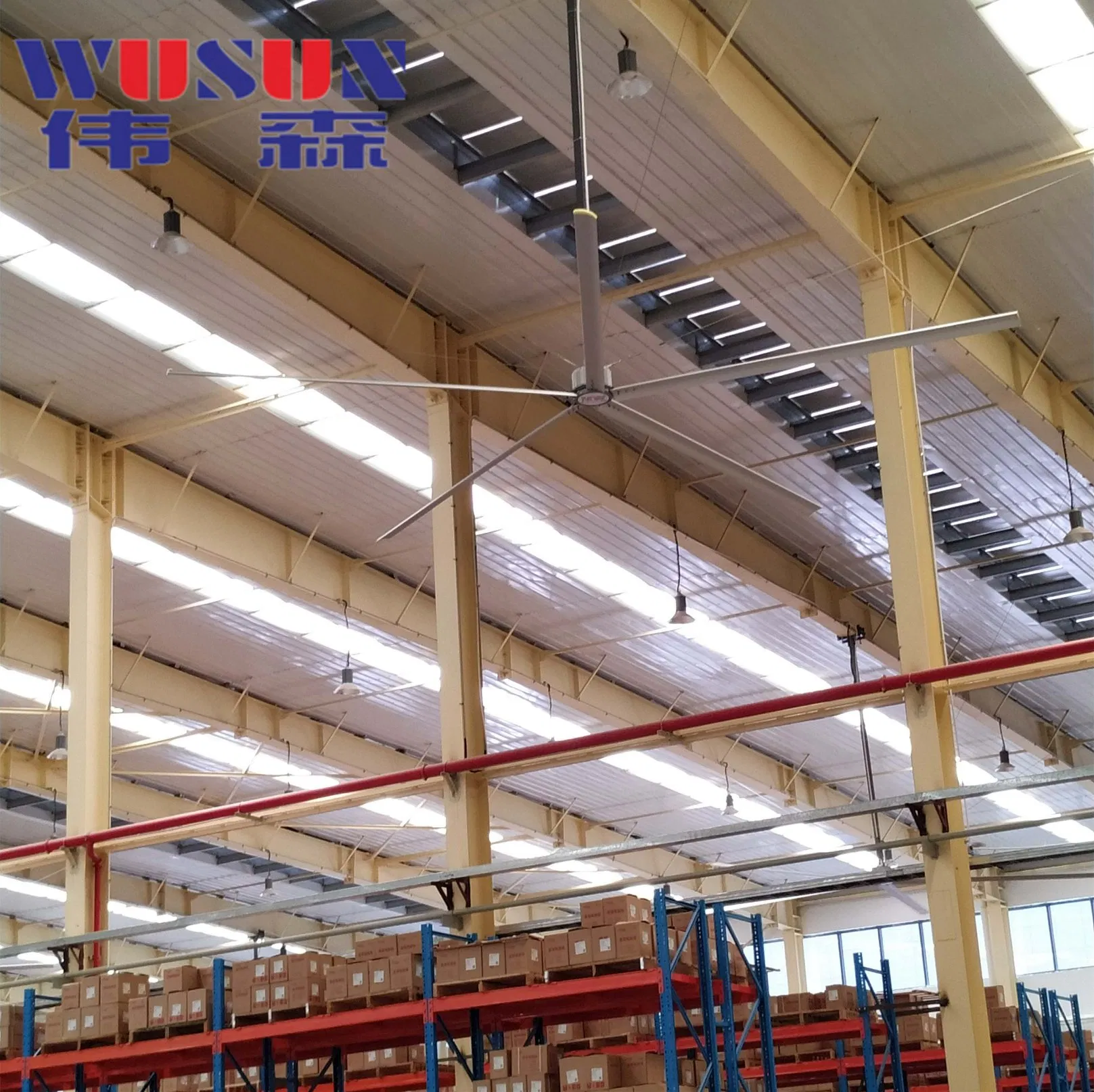 Energy-Saving 20FT Industrial Hvls Ceiling Fan with Pmsm Gearless Motor - Big Commercial Fan for Efficient Airflow