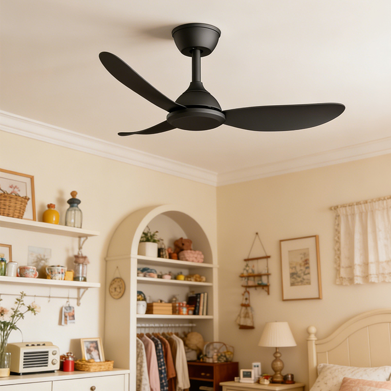 Modern DC Motor Ceiling Fan with 6-Speed Remote Control 3-Blade 36-Inch Energy Saving &amp; Silent Operation for Bedroom Living Room