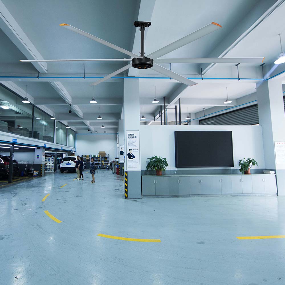 Commercial Industrial 12ft HVLS Fan 220V Large Ventilation Ceiling Fan with AC Motor for Manufacturing Plant Farm Restaurant